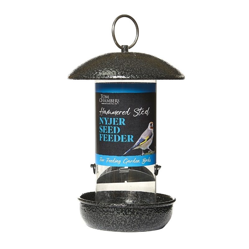 Tom Chambers Hammered Steel Nyjer Seed Feeder