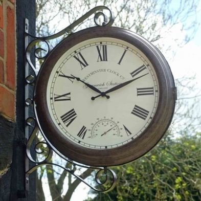 Double Sided Greenwich Station & Thermometer