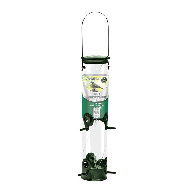 Peckish All Weather 3 Seed Twist Feeder