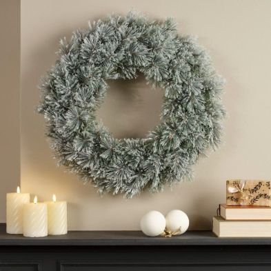 Frosted Cashmere Wreath 63cm