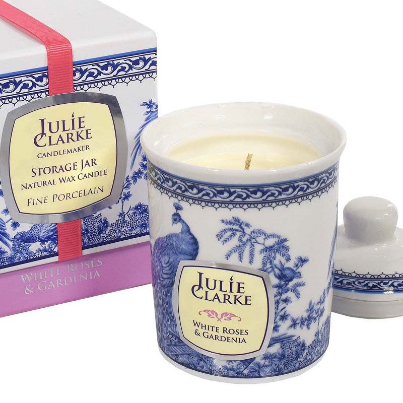 Julie Clarke Jar Candle 150g White Roses and Gardenia