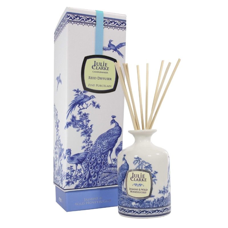 Julie Clarke Jasmine & Wild Honeysuckle Peacock Fragrance Diffuser 150ml