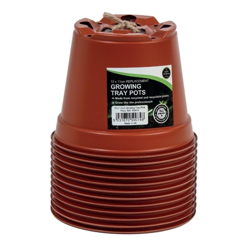 Garland Replacement Growing Tray Pots 11cm (12 Pots)