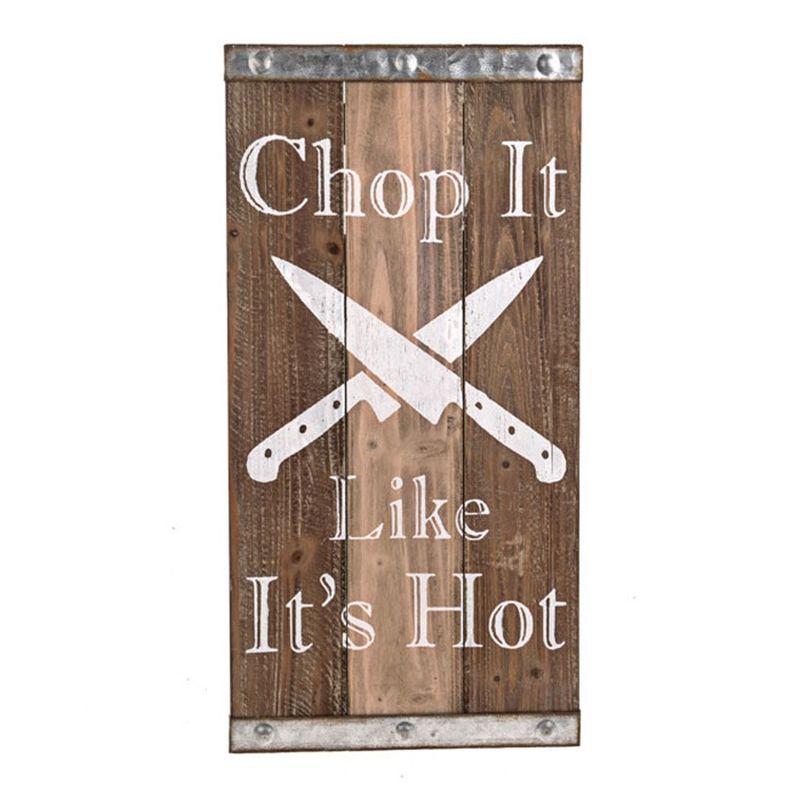 'Chop it Like it's Hot' Wooden Plaque