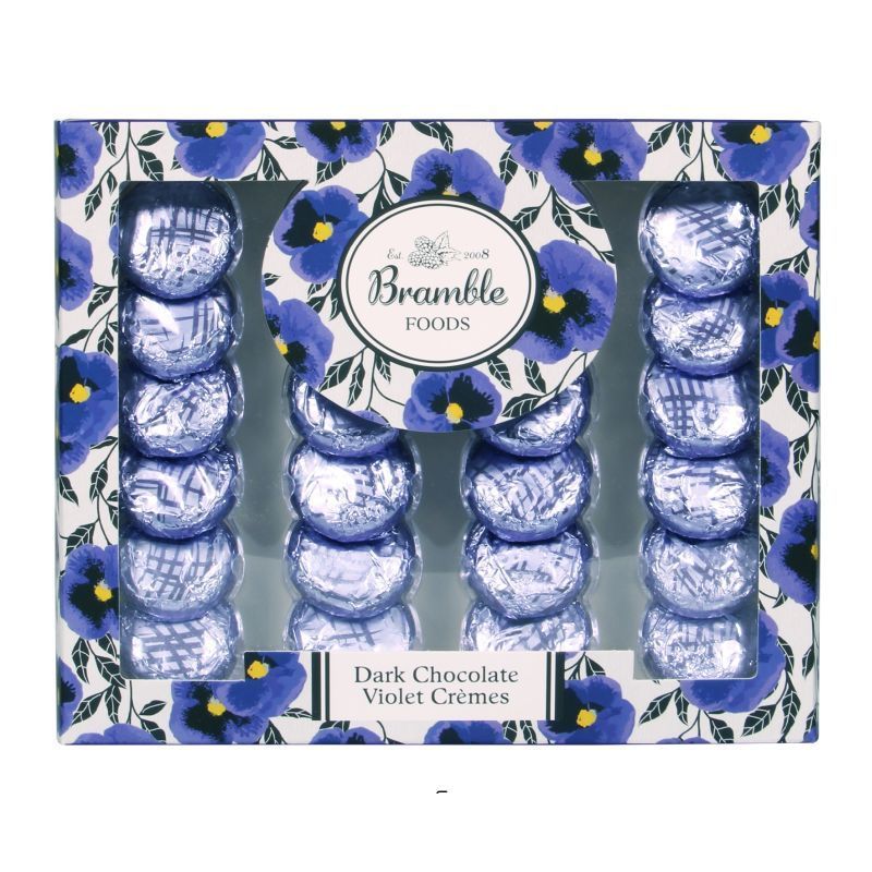 Bramble Dark Chocolate Violet Cremes 200g