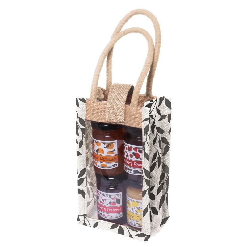 Bramble Foods Mini Preserves Jute Gift Bag 4 Pack