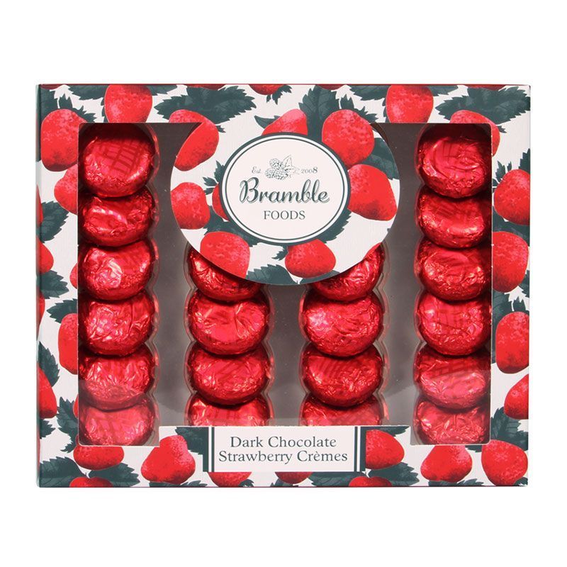 Bramble Dark Chocolate Strawberry Cremes 200g