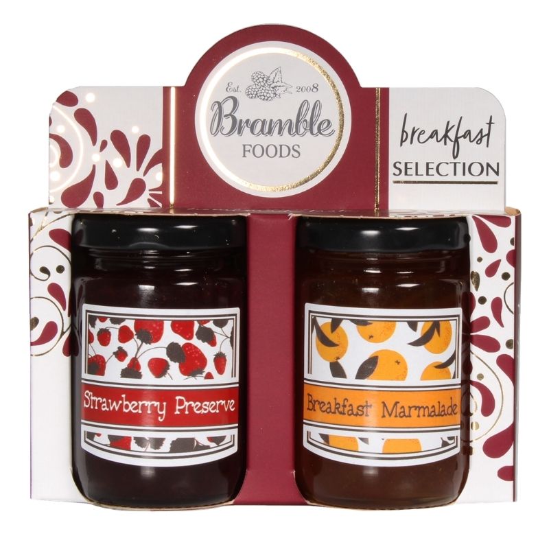Bramble Foods Breakfast Preserves Twin Jar Gift Set