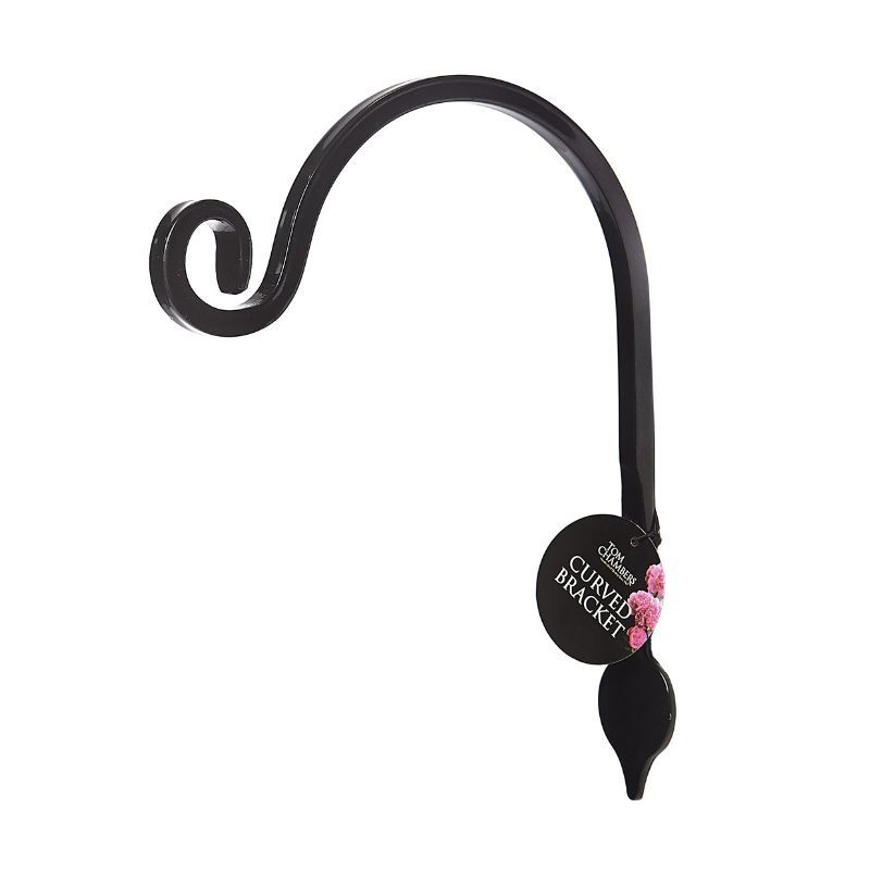 Tom Chambers Curved Bracket with Leaf Detail 15cm