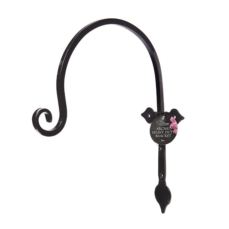 Tom Chambers Arched Heavy Duty Bracket with Leaf Detail 28cm