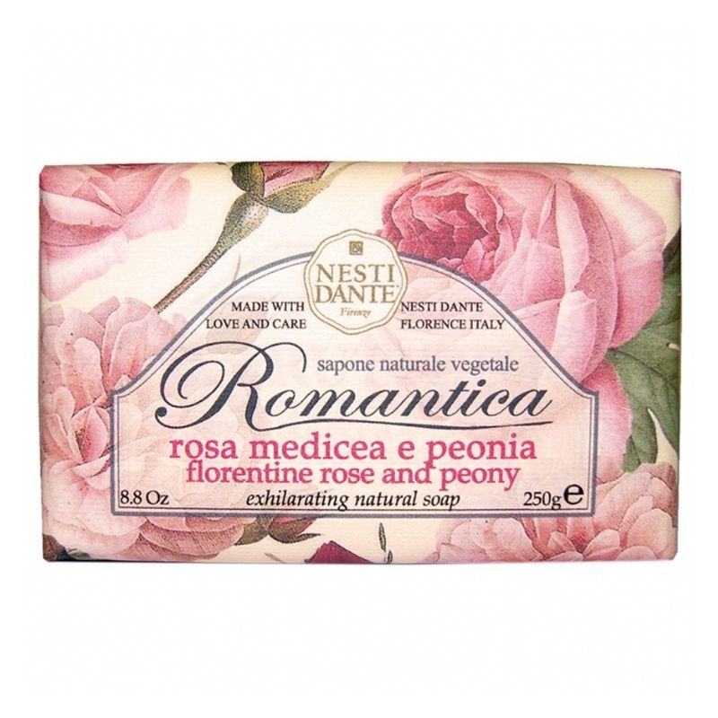 Nesti Dante Romantica Rose & Peony Soap Bar 250g