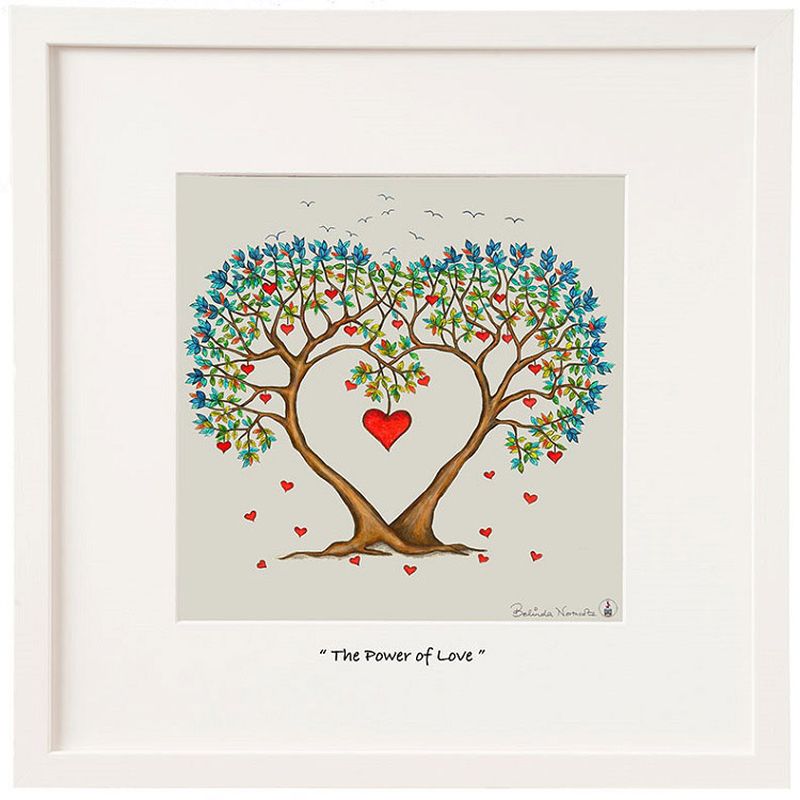 Belinda Northcote Framed Print 'The Power of Love' 54x54cm