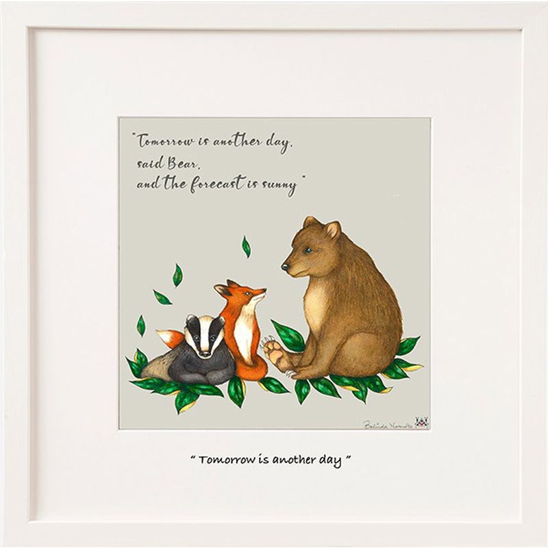 Belinda Northcote Framed Print 'Tomorrow is another day' 14.5 x 14.5cm