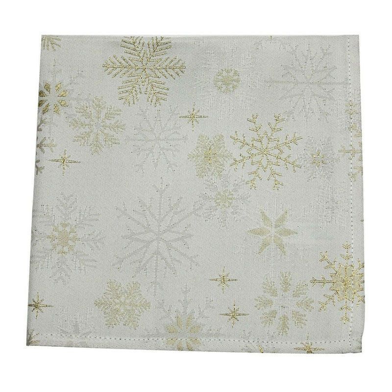 Peggy Wilkins Snow Crystal Table Cloth (170cm x 254cm) - Champagne ...