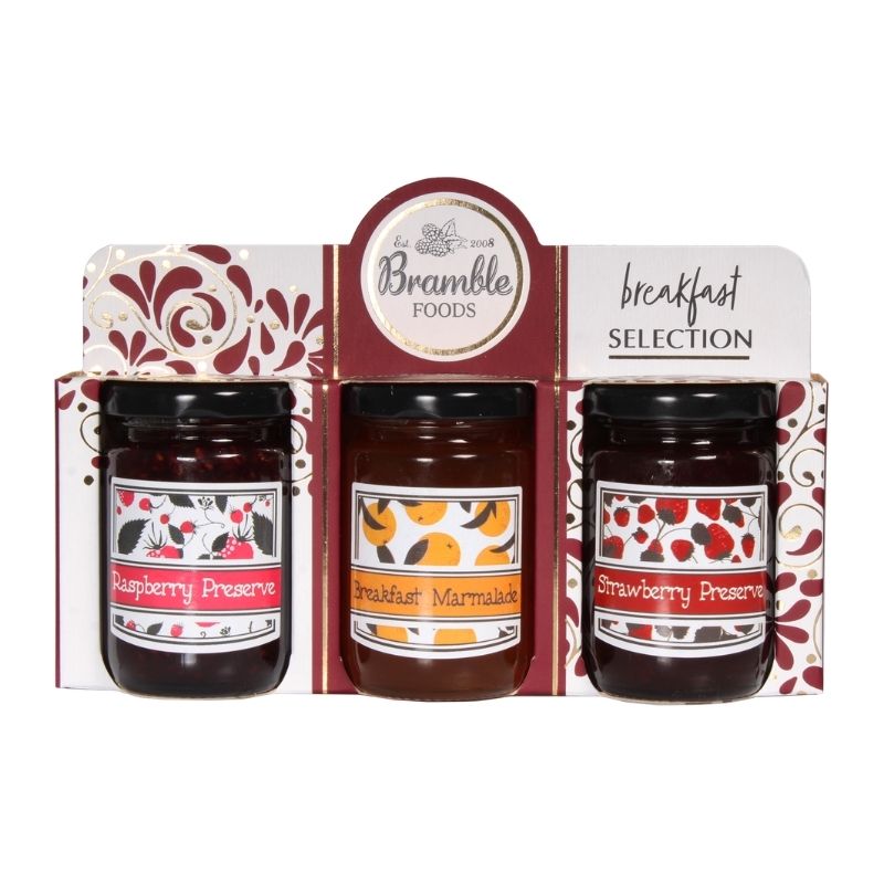 Bramble Foods Breakfast Preserves Triple Jar Gift Set