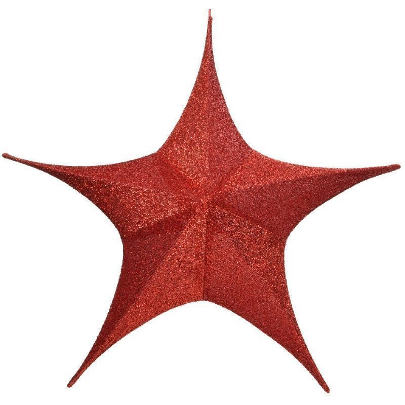 Polyester Star 60cm - Red