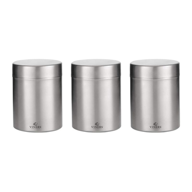Viners Stainless Steel Jars (Set of 3)