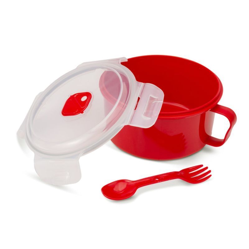 good2heat Microwave Leak-Proof Soup Mug, Red, 683ml