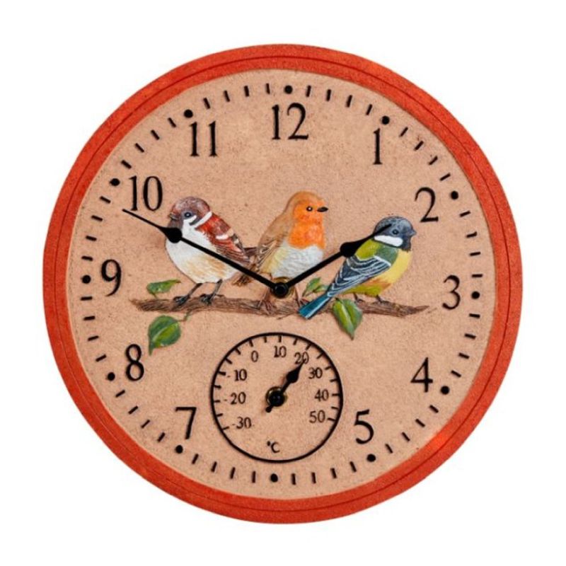 BirdWood Wall Clock 12"