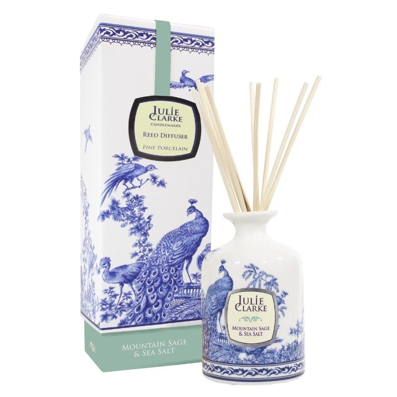 Julie Clarke Mountain Sage & Sea Salt Peacock Fragrance Diffuser 150ml