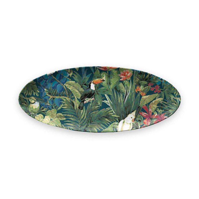 Lush Jungle Oval Platter