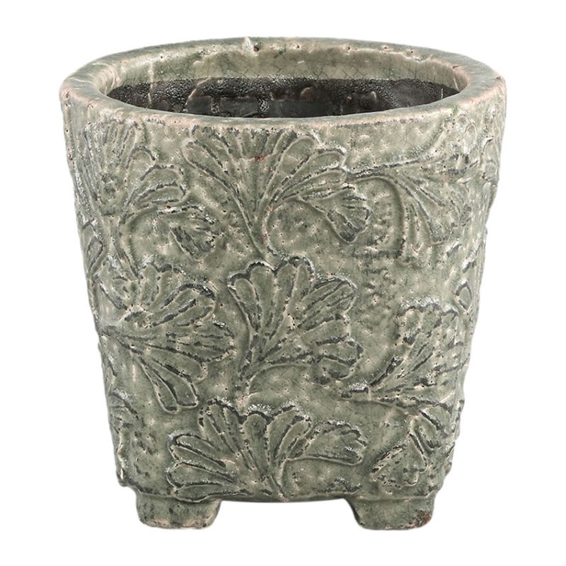 Serino Grey Ceramic Round Pot (S)