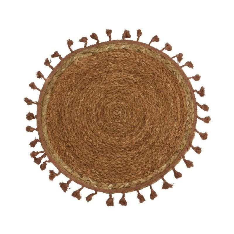 Straw Placemat with Tassels 38cm