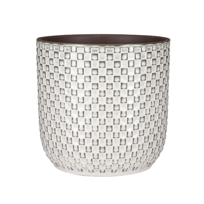Edelman Daan Pot Round (21cm x 22cm) - White