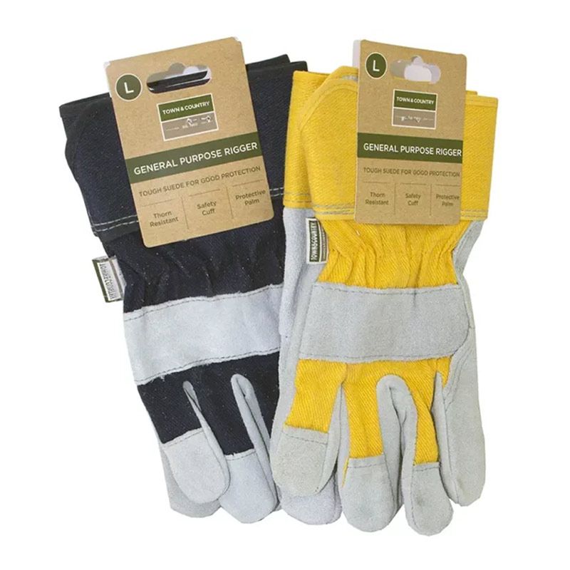 Mens Twin Pack Rigger Gloves