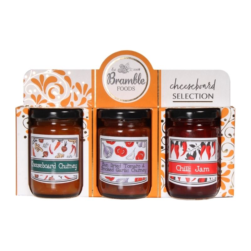 Bramble Foods Cheeseboard Preserves Triple Jar Gift Set
