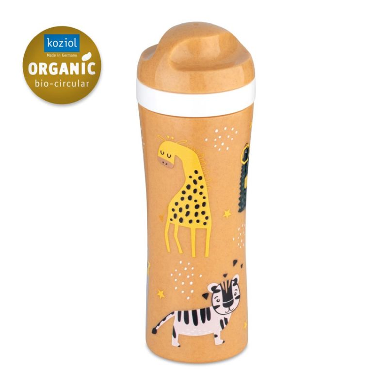 'Oase' Zoo Water Bottle 425ml - Wooden Brown