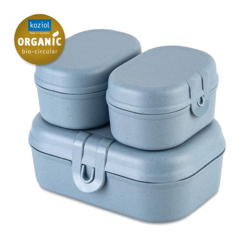 Pascal Mini Lunch Box Set (3-Piece) - Blue