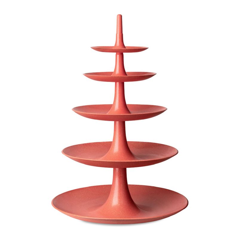 5-Tier Cake Stand - Coral