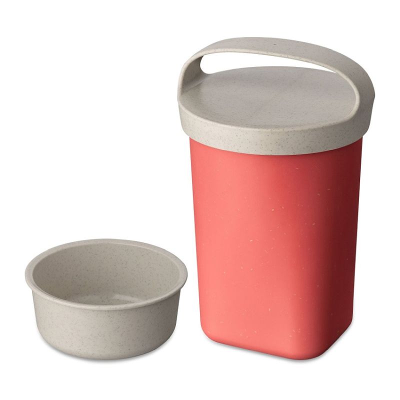 'Buddy' Snackpot with Lid 700ml - Coral