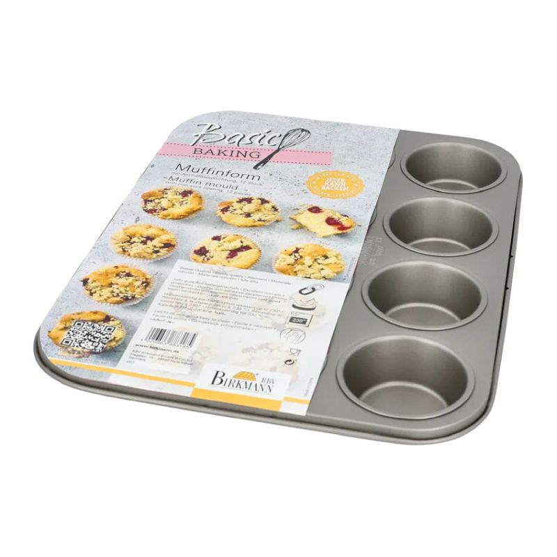 Basic Baking Mini Muffin Mould (12 Holes)