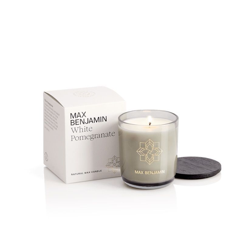 Max Benjamin White Pomegranate Candle 210g