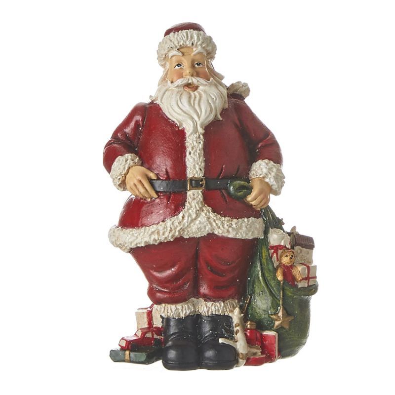 Polyresin Santa Ornament - Christmas Ornaments - Arboretum Garden Centre