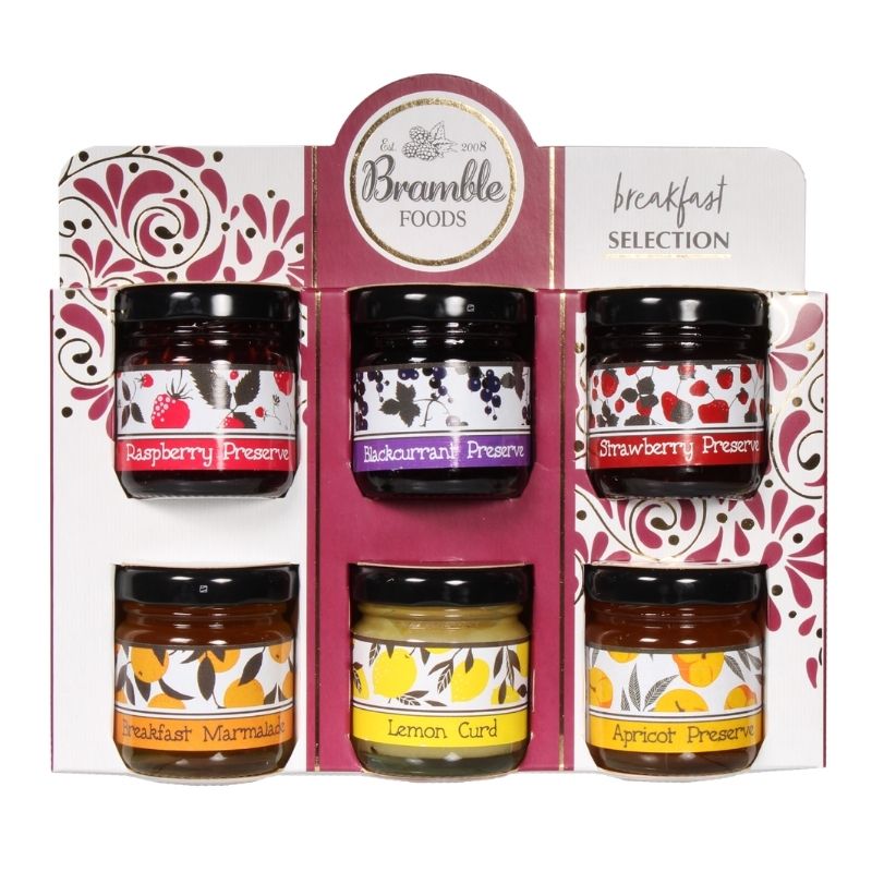 Bramble Foods Breakfast Mini Preserves Gift Set 6 Pack