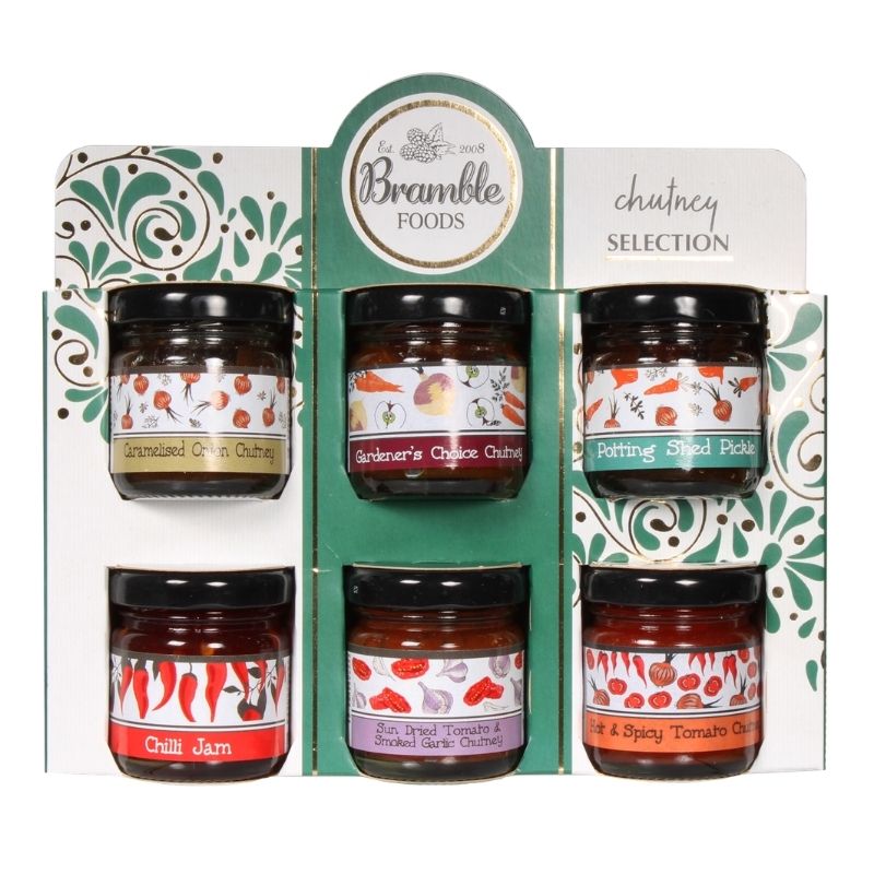 Bramble Foods Chutney Mini Jar Gift Set 6 Pack