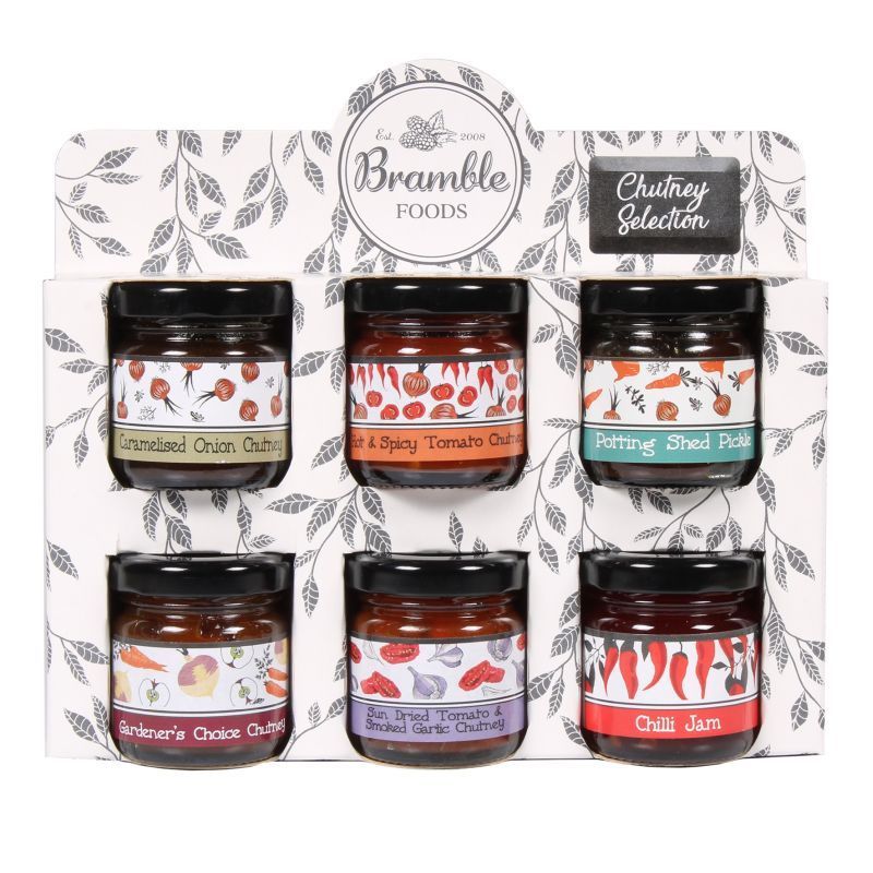 Bramble Mini Pot Chutney Selection Gift Pack (6 Pots)