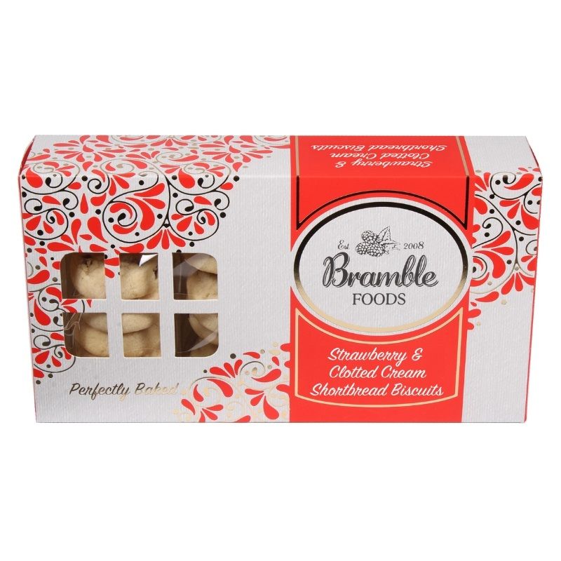 Bramble Shortbread & Clotted Cream Shortbread Biscuits 250g