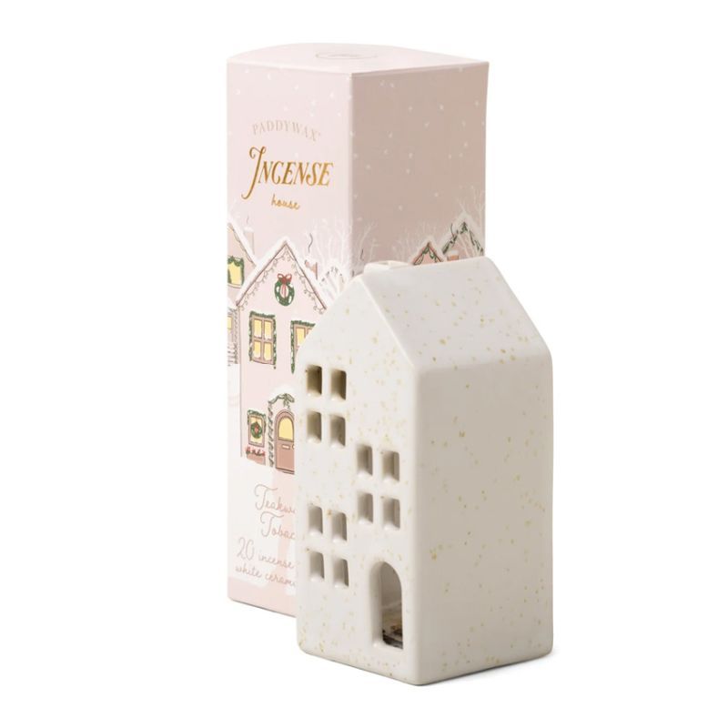 Paddywax White Townhouse Incense Cone Holder