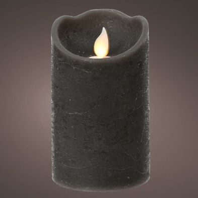 LED Wax Waving Candle 12.5cm - Grey