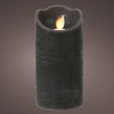 LED Wax Waving Candle 15cm - Grey