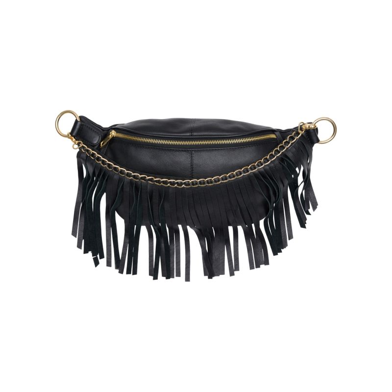 Tim & Simonsen Frigga Fringe Bumbag Black