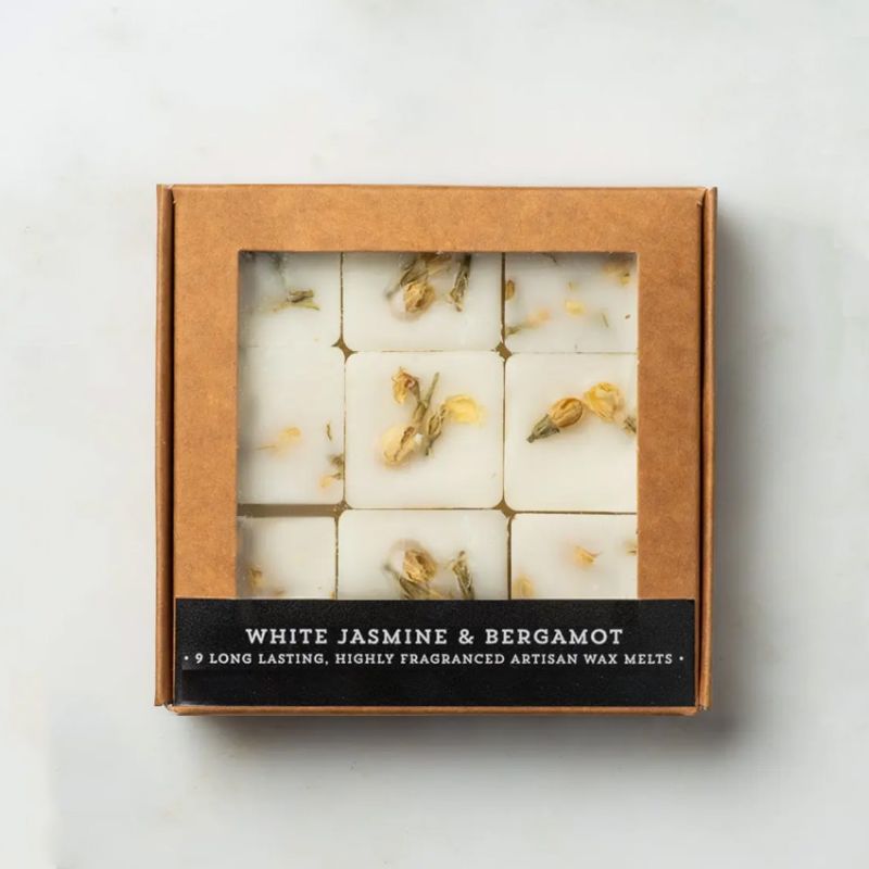 Jasmine & Bergamot Artisan Wax Melt Gift Box (9 Melts) Candles and