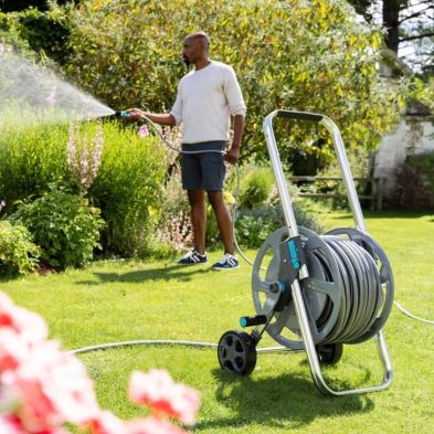 Flopro Heavy Duty Metal Hose Cart System with 50m Hose