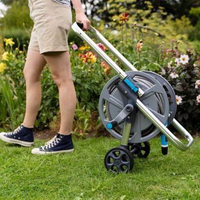 Flopro Heavy Duty Metal Hose Cart System with 50m Hose