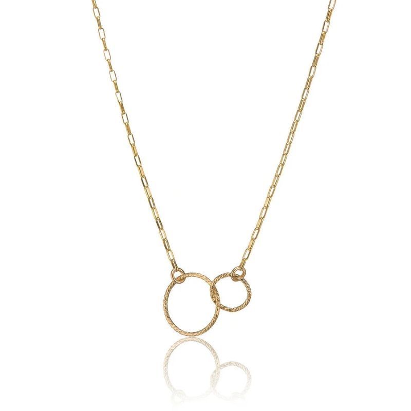 Scribble & Stone Interlock Sparkle Pendant Link Chain