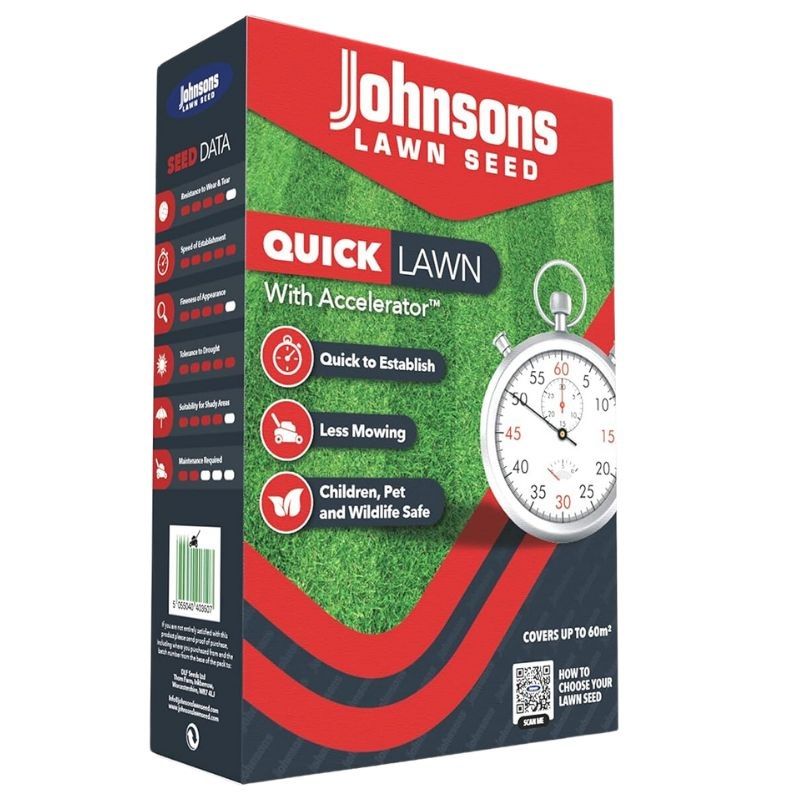 Johnsons Lawn Seed - Quick Lawn with Accelerator 1.275kg